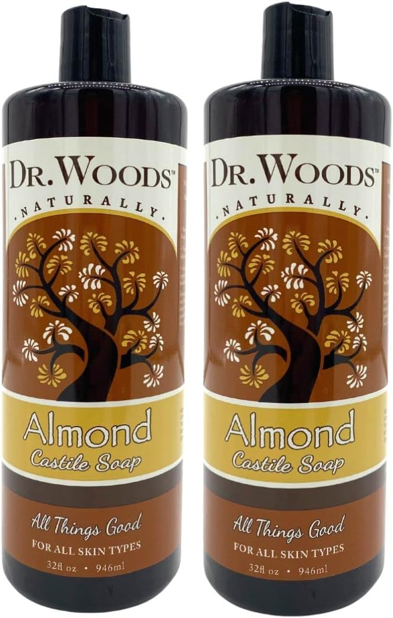 Dr. Woods Pure Almond Liquid Castile Soap 32 Ounce (Pack of 2) image number 2