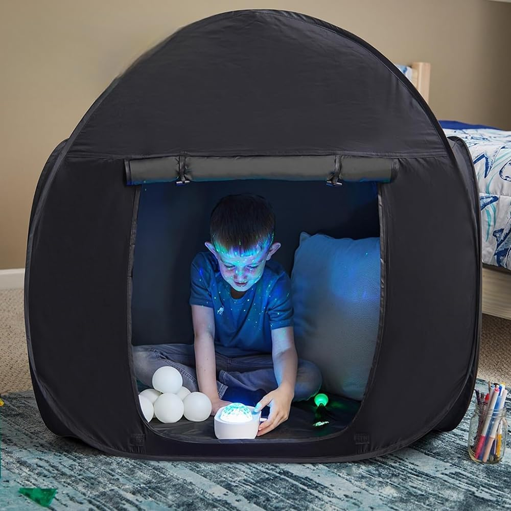 Sensory Tent,Calming Hideout,Blackout Sensory Tents,Sensory Den Tent,For Indoor or Outdoor, Special Needs Dark Tool for Autism Sensory Room Equipment,Helps for SPD, Anxiety, Autism (Style2) image number 3