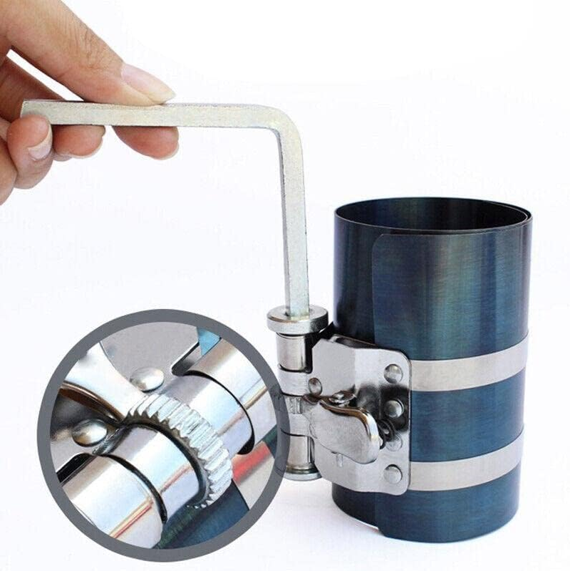 AIMALL Piston Ring Compressor 53-175MM Ratchet Car Auto Engine Installer Pliers Set, Carbon Steel Engine Installer Pliers for Auto Car Repair, Durable 3-Piece Kit