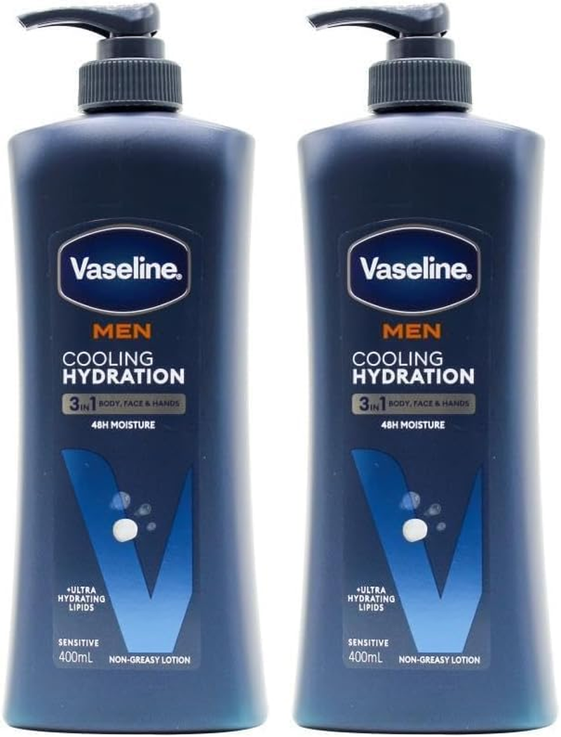 Vaseline Men'S Cooling Hydration 3 in 1 Body, Face and Hands Lotion 400 Ml image number 1