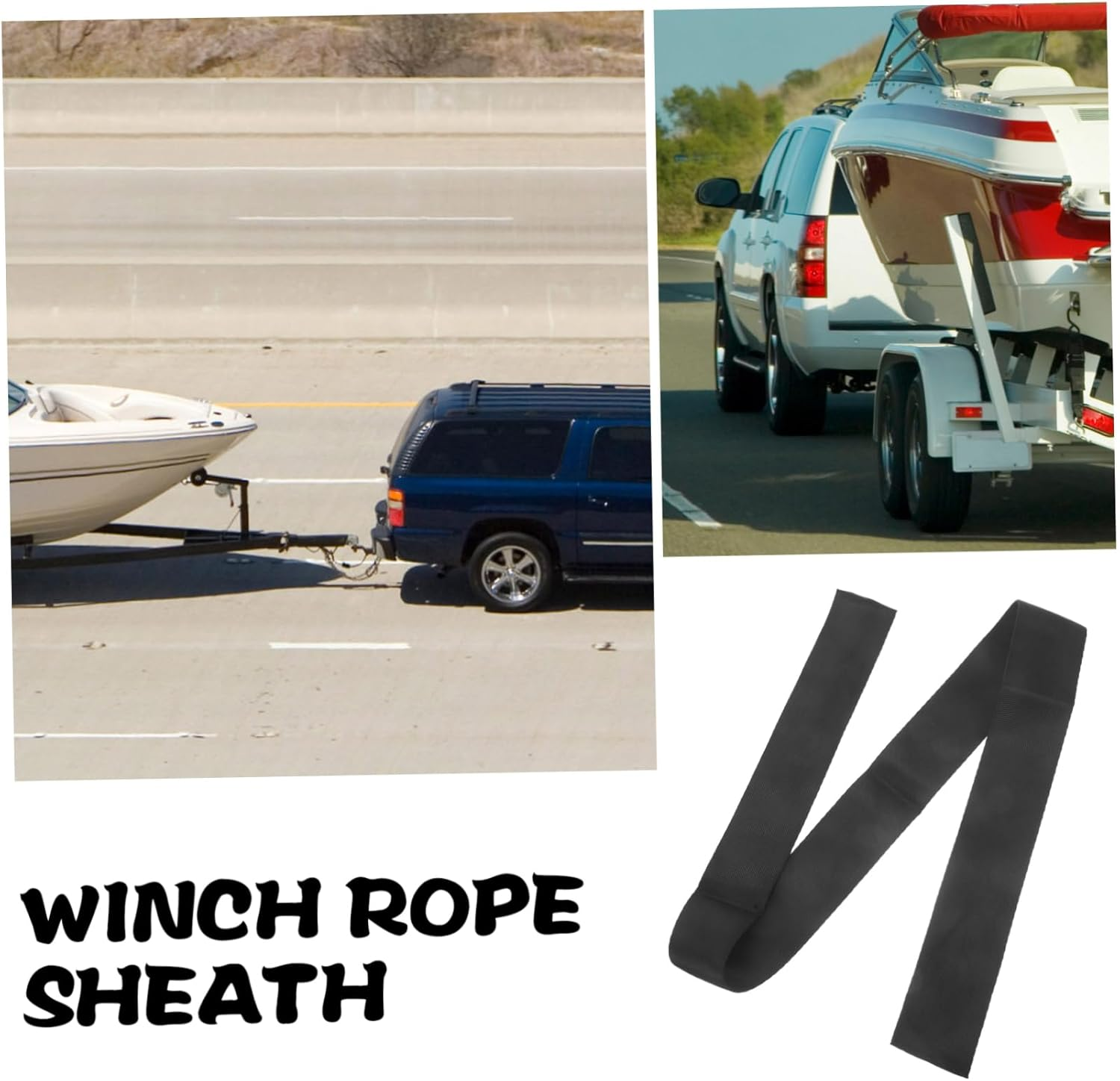 Mobestech Nylon Rope Sheath for Winch Cable Protection Winch Cable Sleeve for Synthetic Rope image number 6