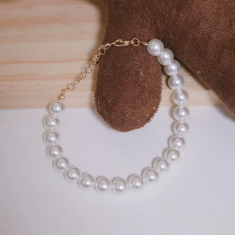 Exquisite and Adjustable Dog Necklace: Elegant Classic Pearl Collar Necklace Accessories for Dogs, Occasions and Gatherings (Style1, One Size) image number 5