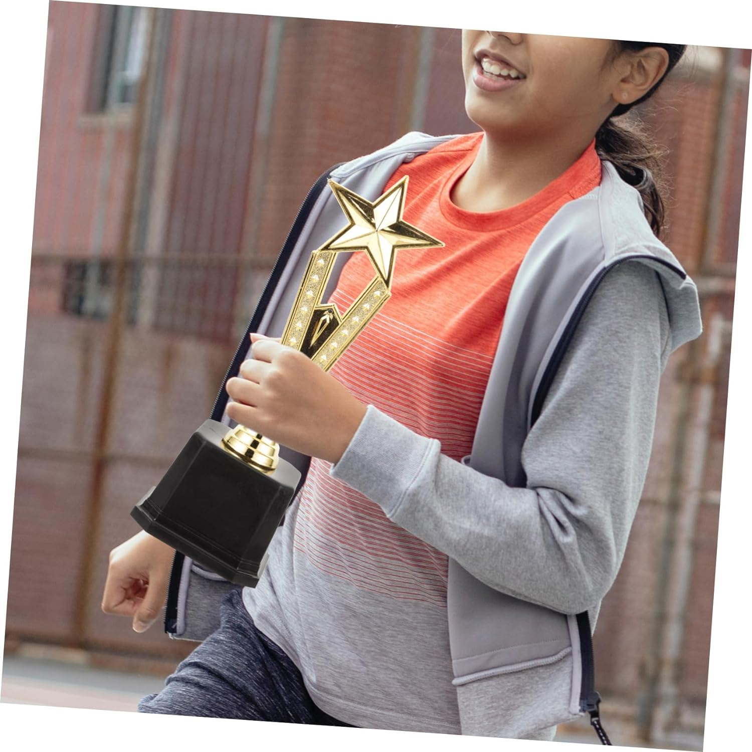 SUPVOX Pentagram Trophy Cup for Boys and Girls Educational Competition Award for Kindergarten Parties Events Encourages Positive Participation for Nameplate Game Prizes