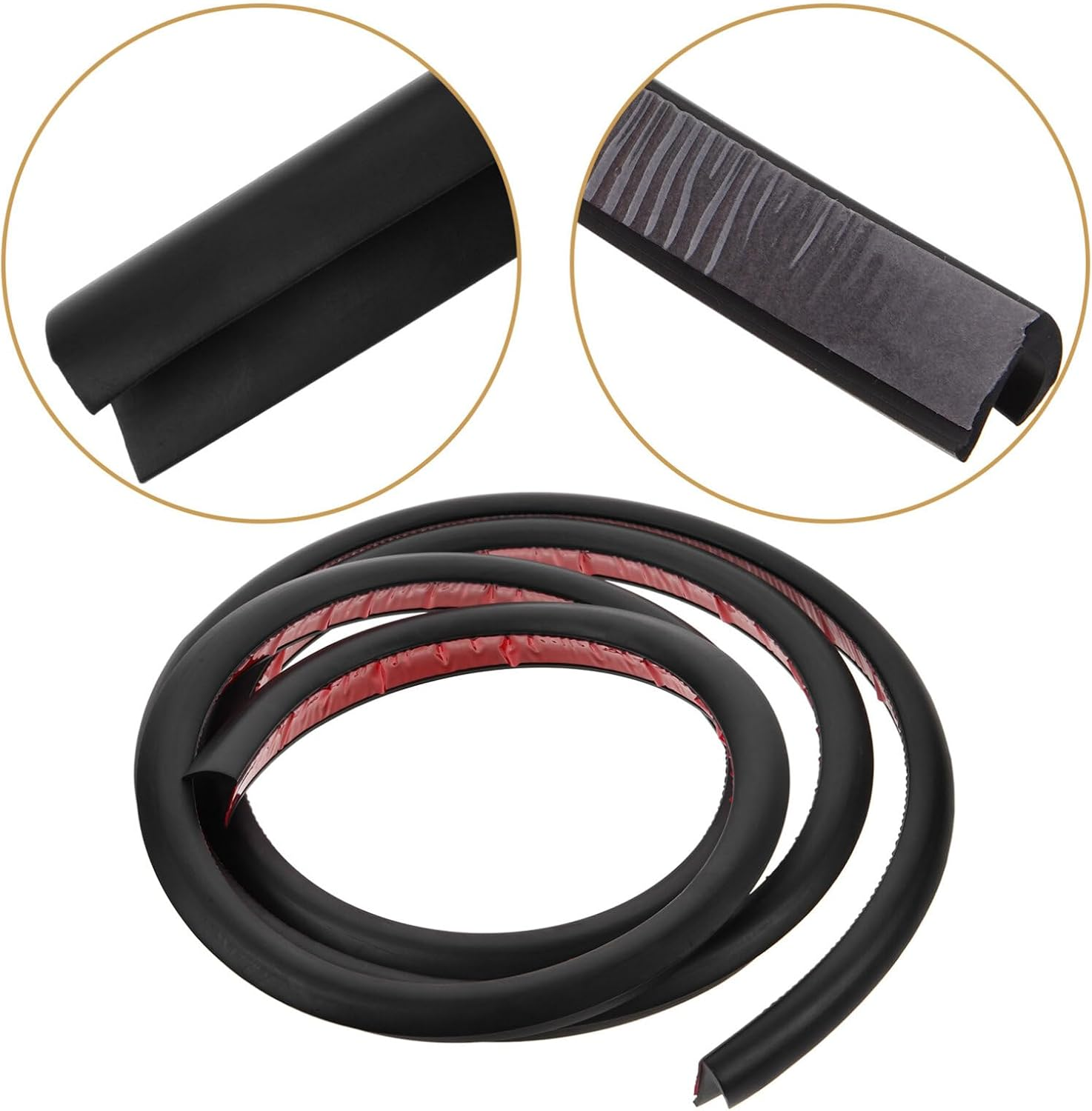 Rv Gutter Drip Rail Car Rainwater Guide Strip 2M Length Self-Adhesive Flexible Trim Molding Roof Rain Diversion for Cars image number 2