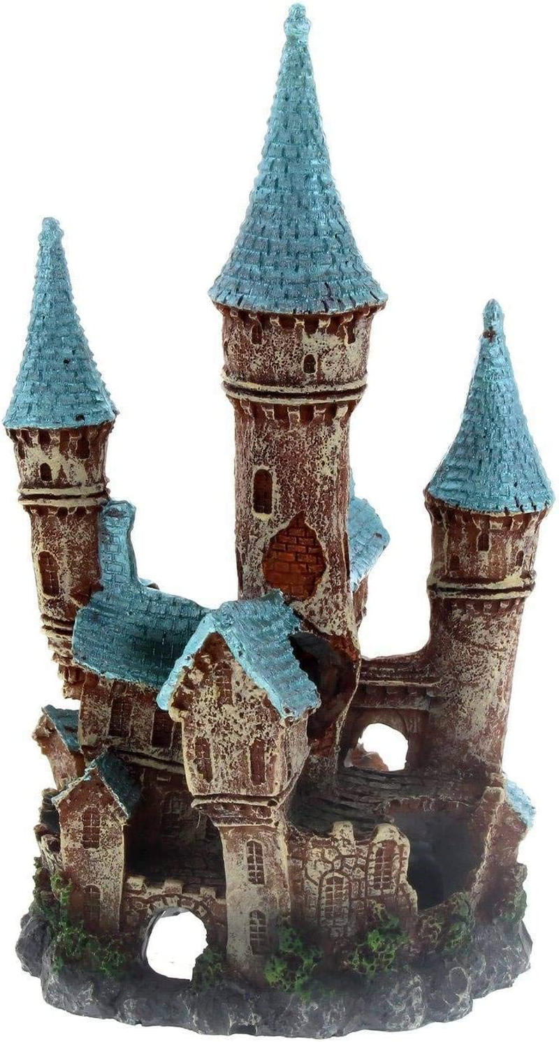 Ornament Ruined Underwater Castle Blue Large Kongs Non Toxic Aquarium Fish Deco image number 4