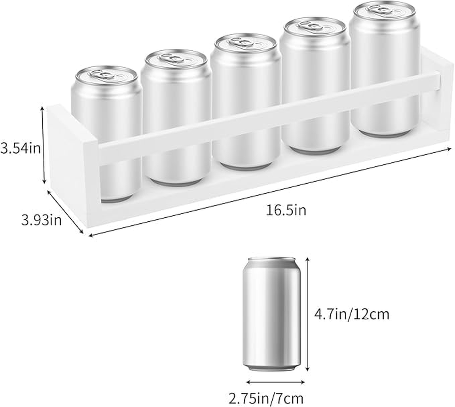 Kids Room Nursery Book Shelves for Wall Set of 3, Floating Kids Bookshelf for Girls Boys Bedroom, Wood Hanging Book Shelf and Toy Storage for Baby Toddler Childrens (All White) image number 3