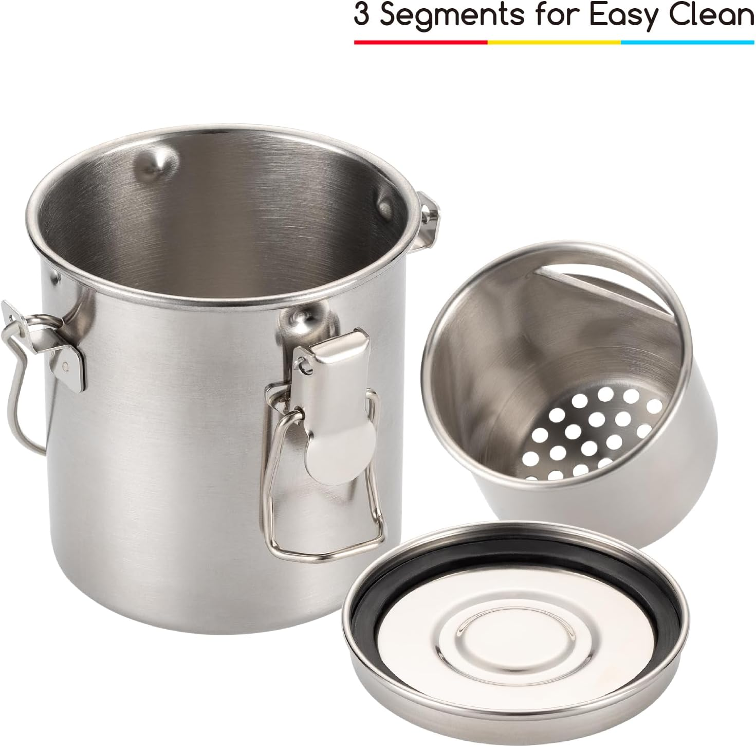 MEEDEN Portable Paint Brush Washer: Airtight Stainless Steel Artist Brush Cleaner for Oil & Acrylic Painting - Small image number 1