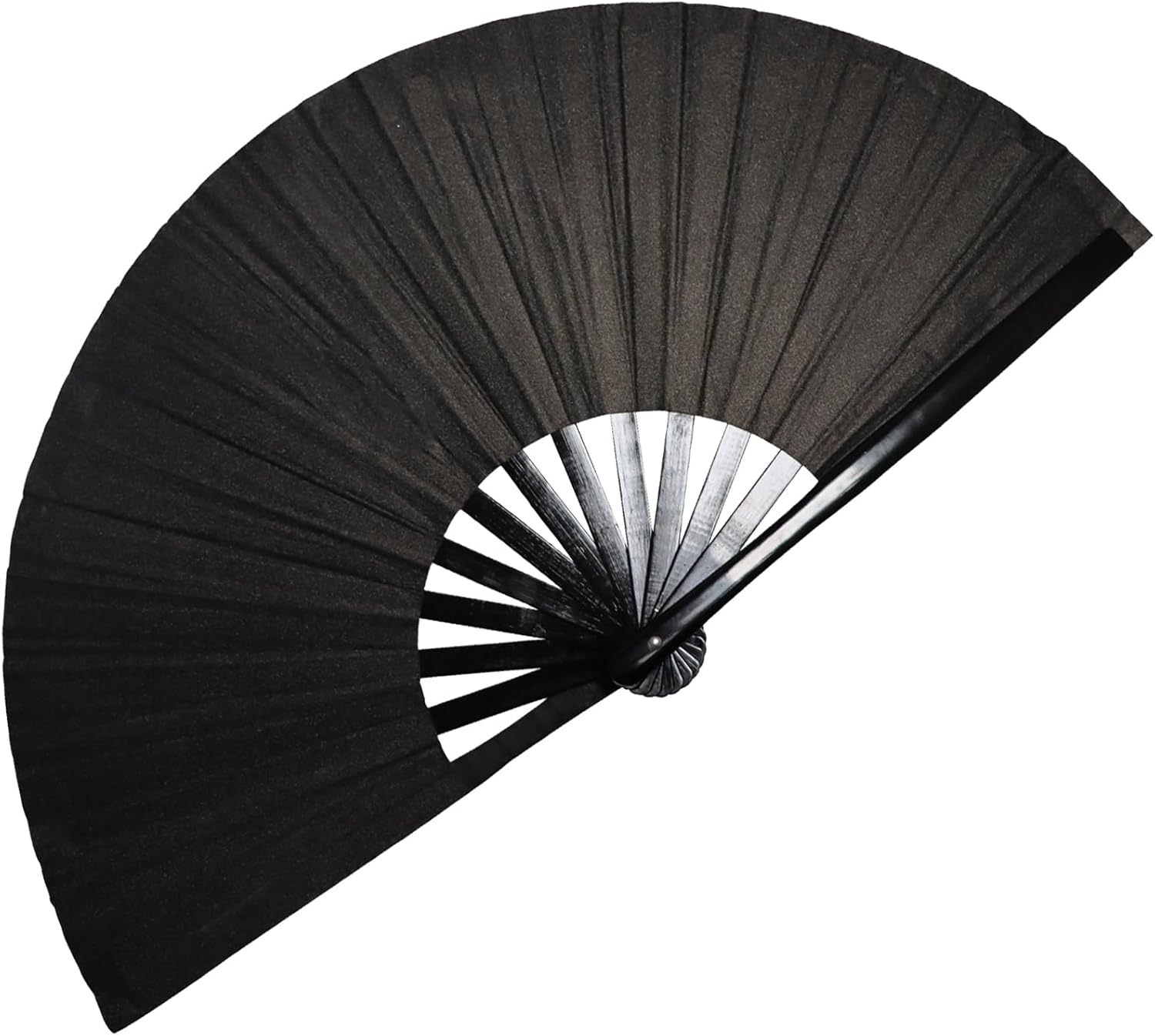 Dmjuncong 1Pcs Large Folding Hand Rave Fan,Clack Handheld Fan,Silvery Hand Fan,For Festivals, Rainbow Outfits,Disco Party,Home Decoration and Many Occasions.