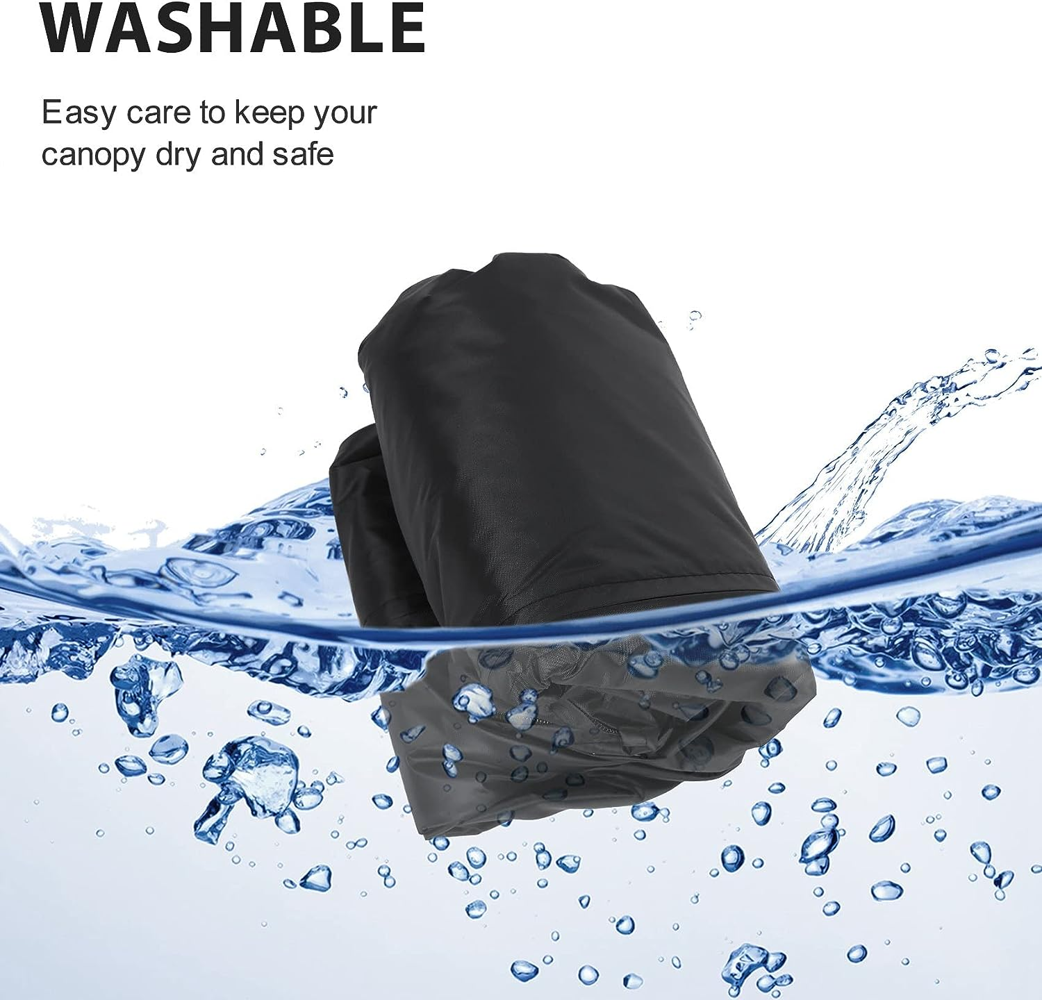 Garden Swing Cover 3-Seater Swing Hammock Cover Outdoor Garden Patio Protector Sun Shade Waterproof Chair Cover image number 1