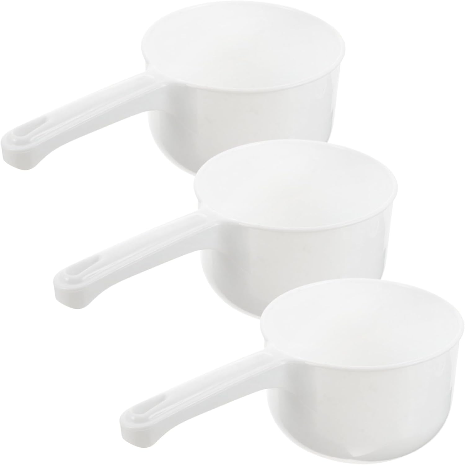 Mobestech Multi-Function Thickened Water Scoop Ladle 3Pcs Household Kitchen Bathing Water Dipper for Bathroom and Cooking Use image number 6