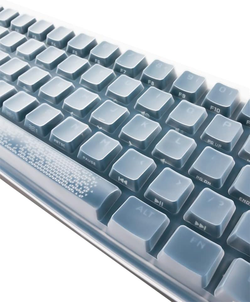 Silicone Keyboard Skin Cover Compatible for Corsair K65 RGB Mini 60% Mechanical Gaming Keyboard (Clear) image number 2