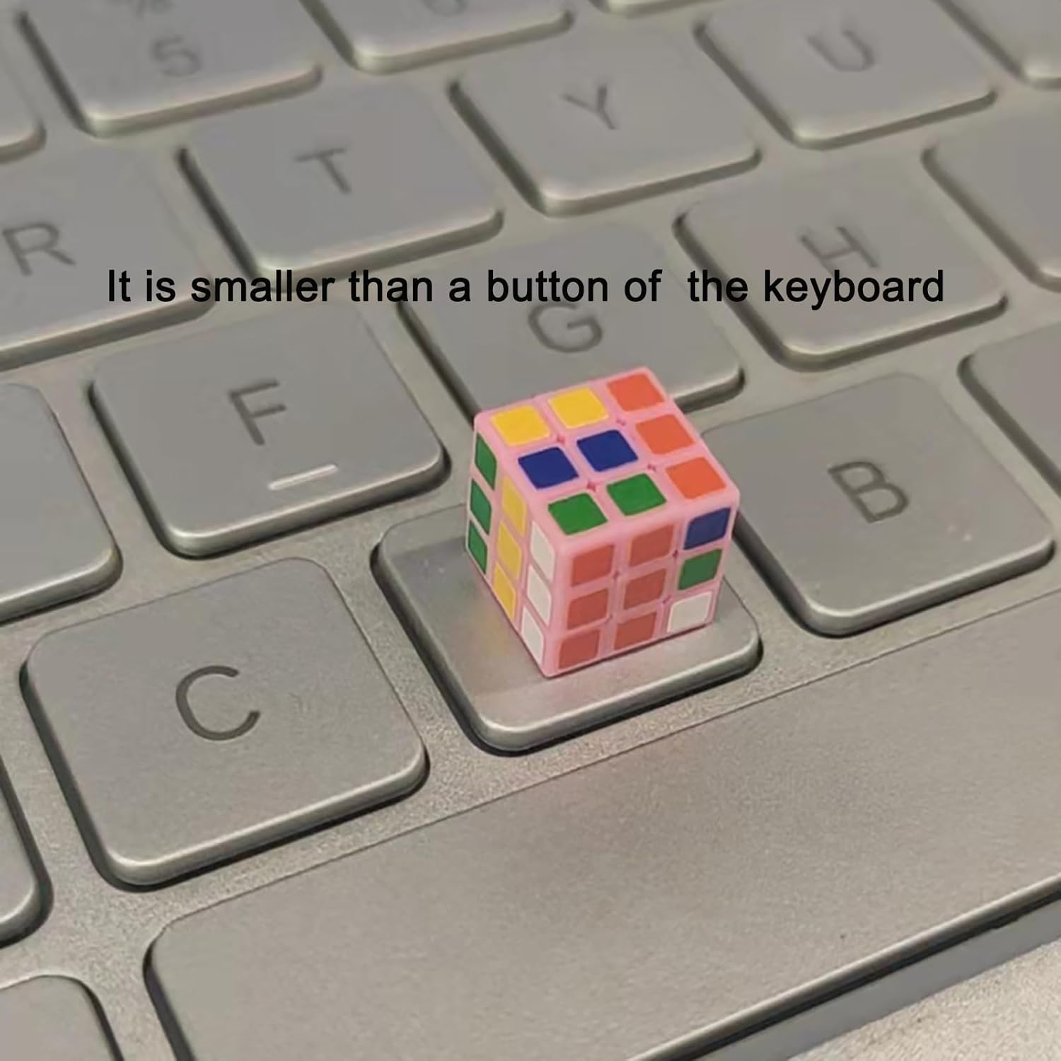 Mini Cube 3X3 - Cube Lab 1X1X1Cm Smallest Cube, Smooth Magic Cube Puzzle for Kids and Adult (Blue) - Pink image number 3