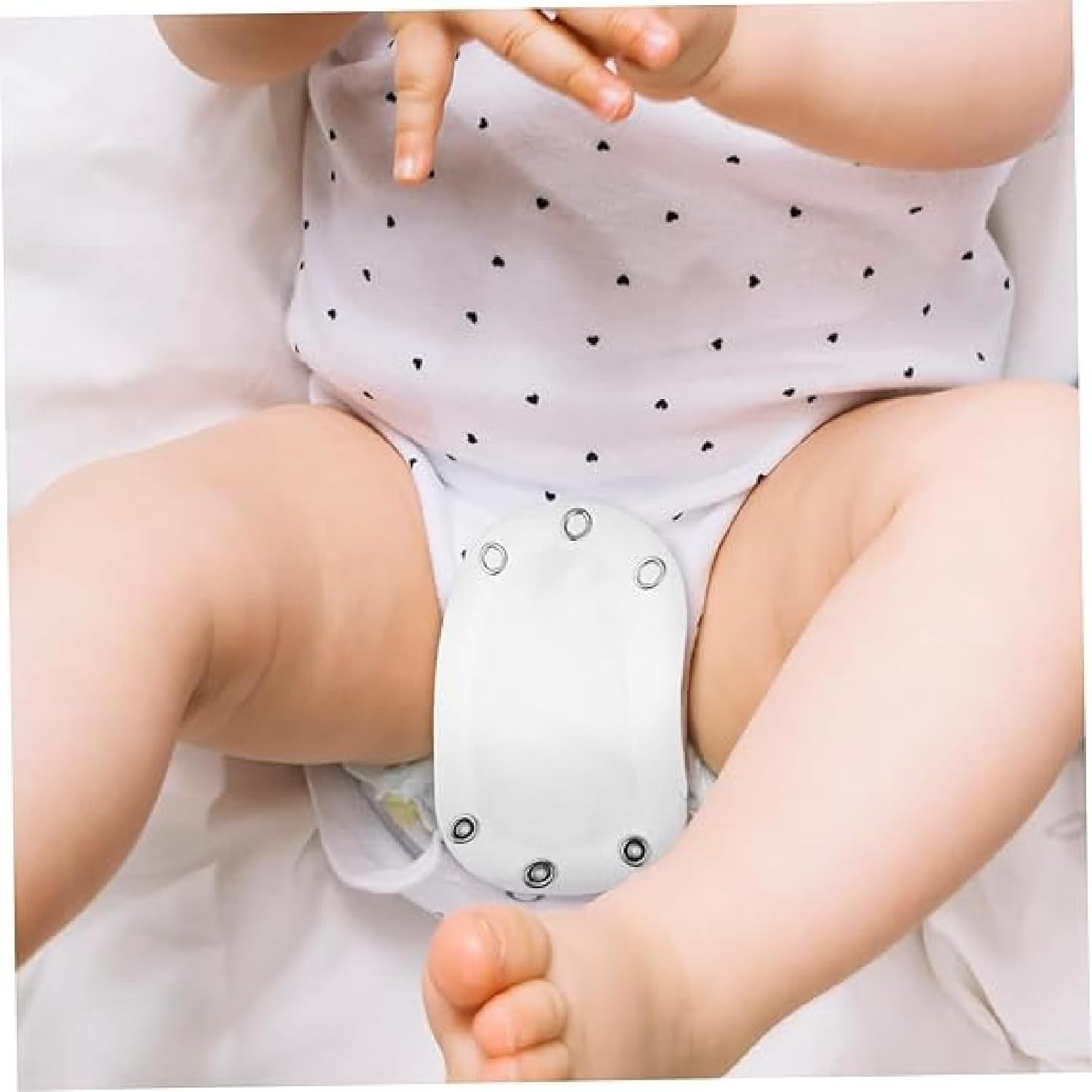 5Pcs Vest Extenders for Toddler & Infant Rompers, Romper Suit Extension Snap Cotton Bodysuit Extenders, Easy Snap Closure,Perfect for DIY Baby Clothes image number 2