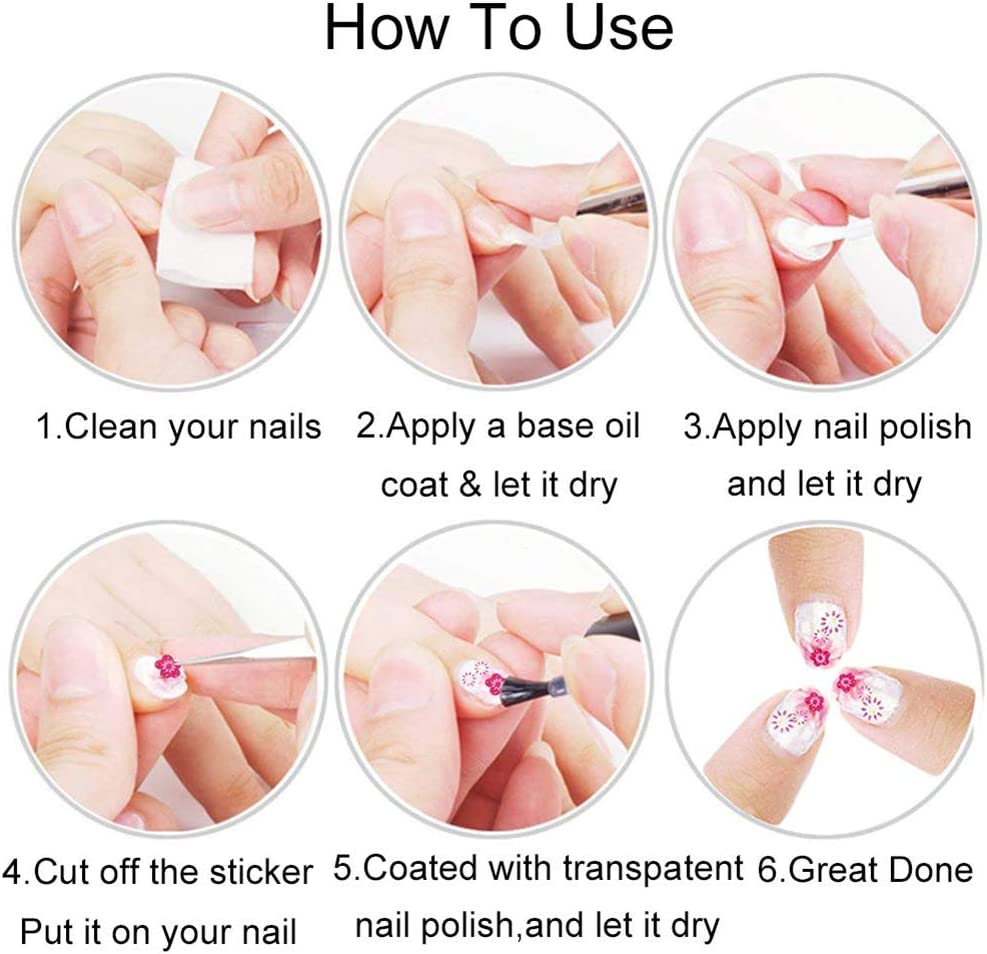 Easter Nail Art Stickers Decals, 3D Self-Adhesive Cartoon Bunny Egg Chicken Nail Decals for Women Girls Easter Day DIY Nail Decoration 6 Sheets image number 2