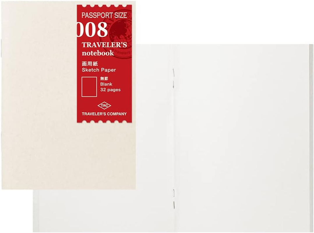 Traveler'S Notebook Refills Drawing Paper, 2 Pack, Passport Size 14372006 image number 2