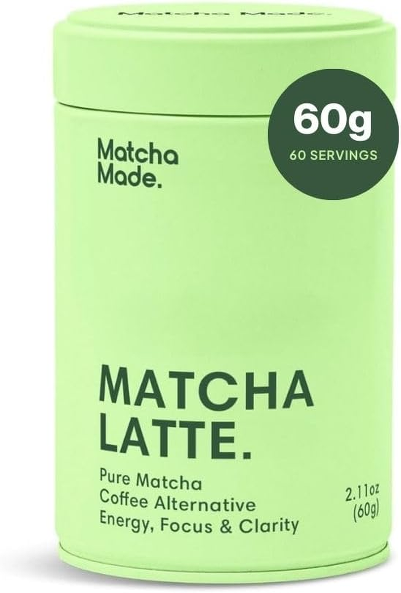 Matcha Made Pure Ceremonial Grade Matcha Powder | 60G / 60 Servings Resealable Tin | Premium Japanese Green Tea Powder | Unsweetened and Authentic | Perfect for Lattes, Smoothies, and Baking | Rich in Antioxidants and Energy Boosting