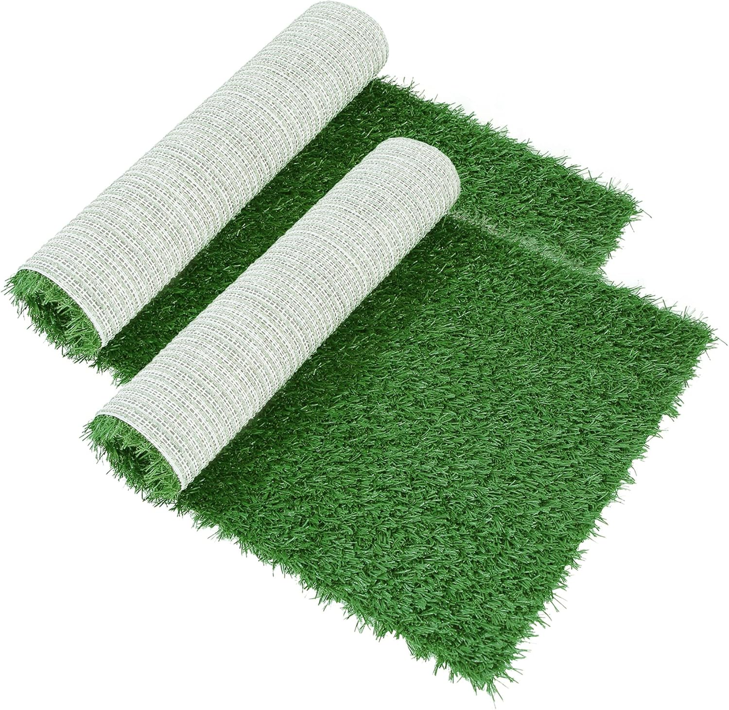 GLOBREEN Artificial Dog Grass Pee Pads 28" X 18", Large Puppy Training Turf for Potty Tray, Reusable Pet Fake Grass with Drainage, 2 Packs image number 5