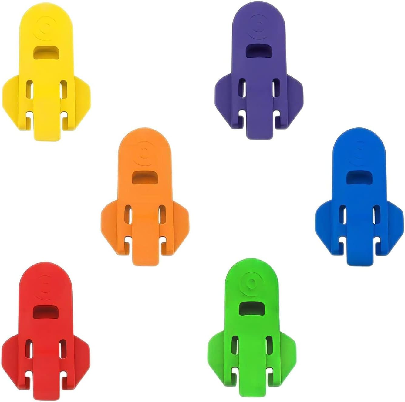 Tongke Manual Can Opener 6 Pcs Colorful Easy Reusable Can Opener Beverage Can Cover Shields Tab for Pop Coke Beer Soda Drink