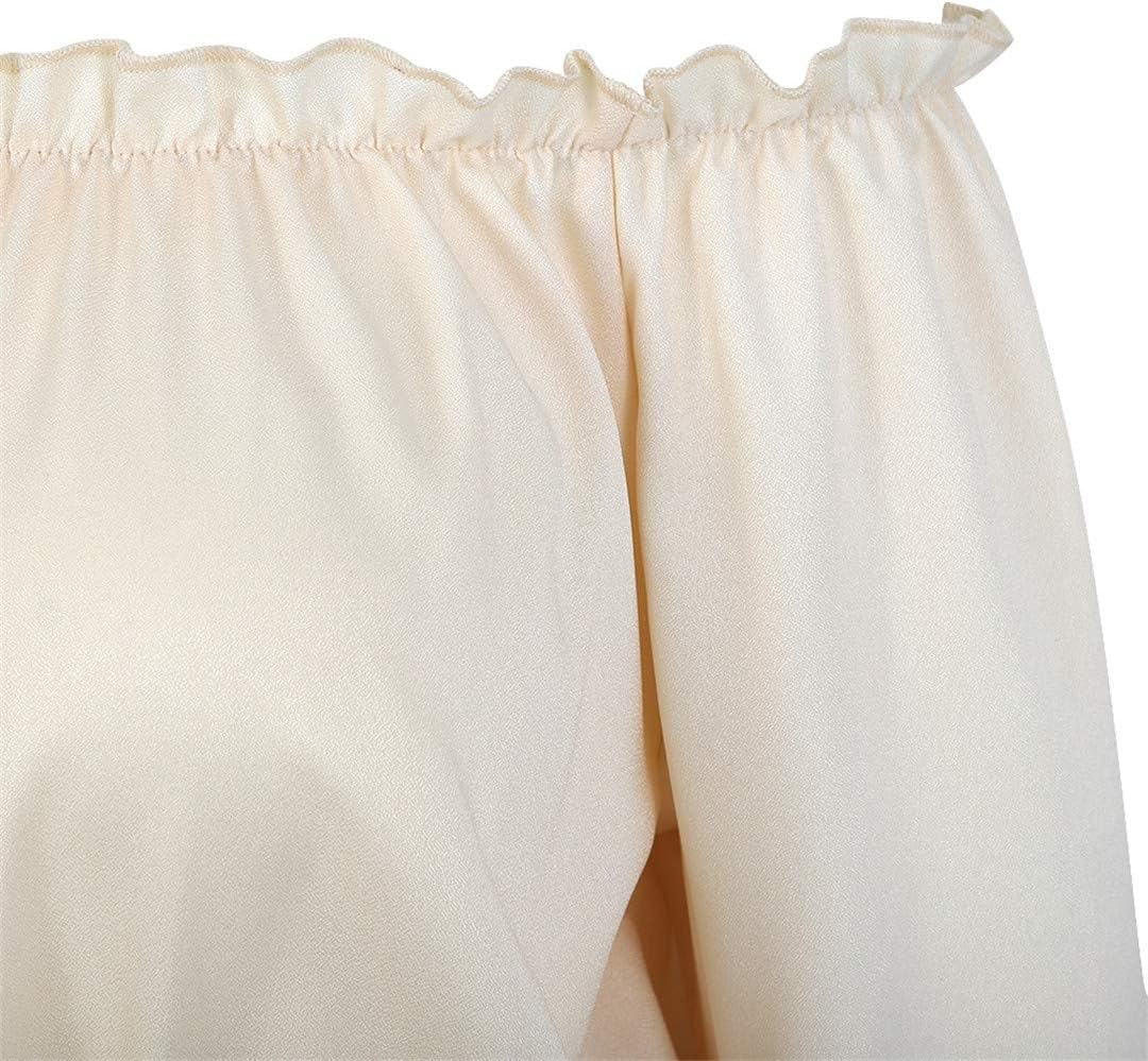 SYHTBYOH Womens Victorian Long Sleeve Boho Blouse Top plus Size Renaissance Gothic Ruffle Pirate Cosplay Costumes