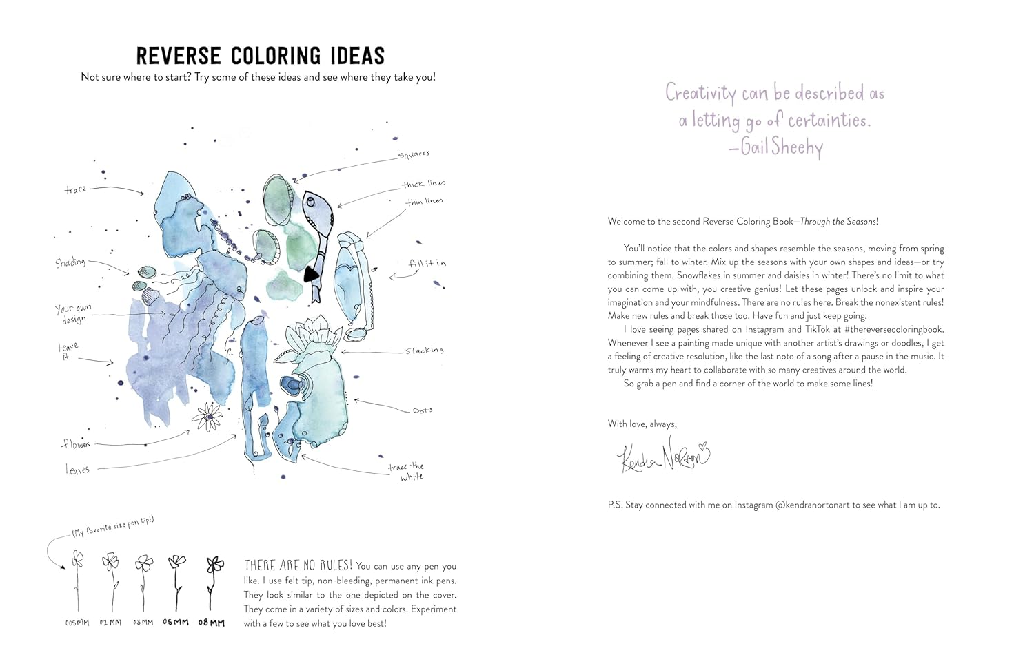 The Reverse Coloring Book&trade;: through the Seasons: the Book Has the Colors, You Make the Lines image number 6