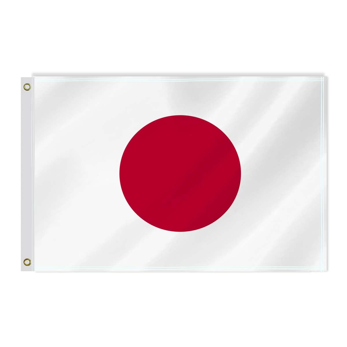2&times;3 FT Japan Flag,60&times;90 Medium Size Japanese National Decor,Double Side Digital Printed 150D Polyester Banner with Canvas Header Brass Grommet