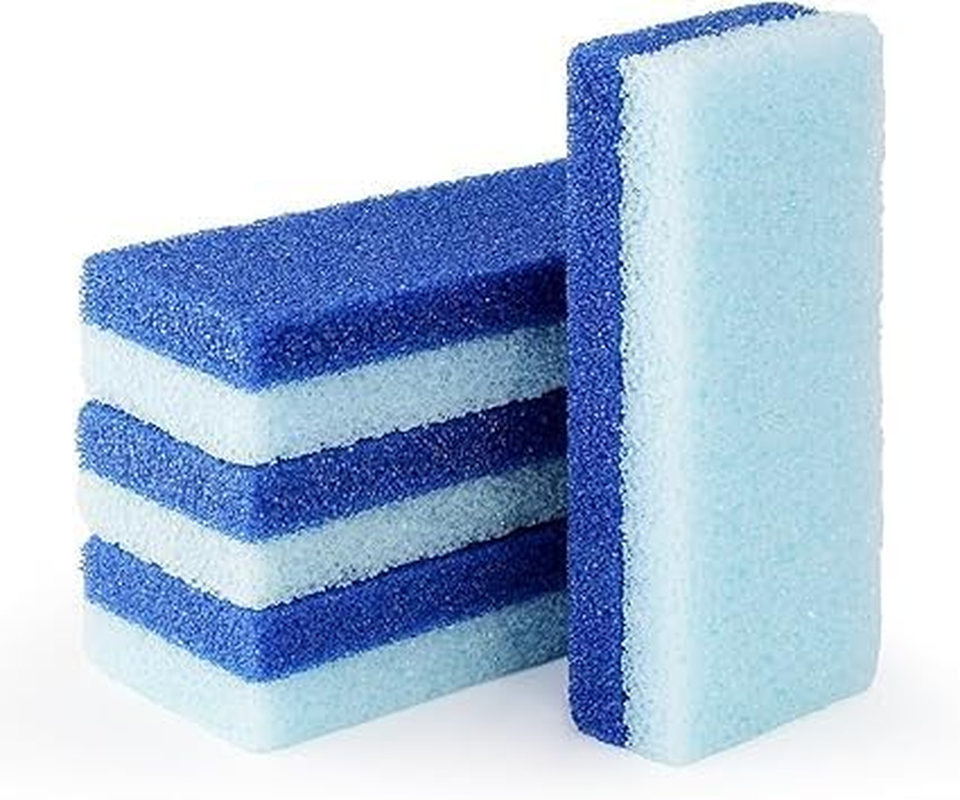 4 Pcs Foot Pumice Stone and Scrubber for Feet and Heels Callus and Dead Skins (Blue) image number 1