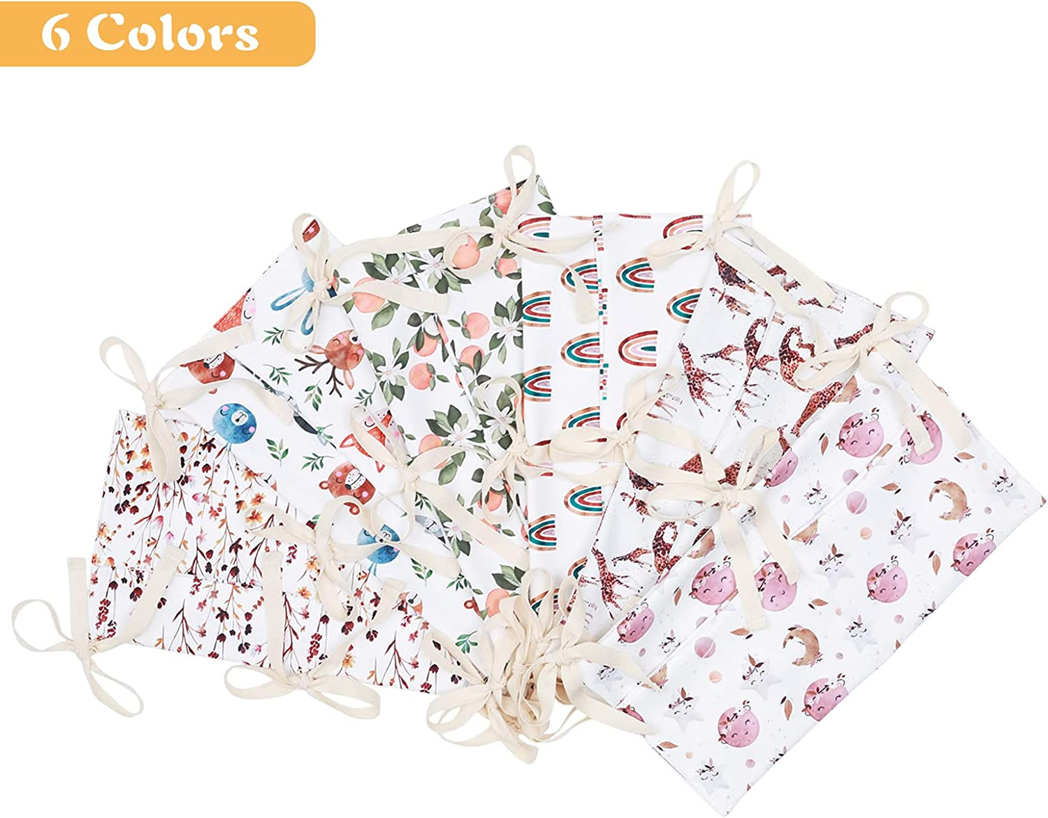 Winmany Baby Crib Organizer Cot Caddy Bed Storage Bag 2 Pockets Bedside Hanging Diaper Nursery Organizer for Diapers Toys Clothing (Animal) image number 1