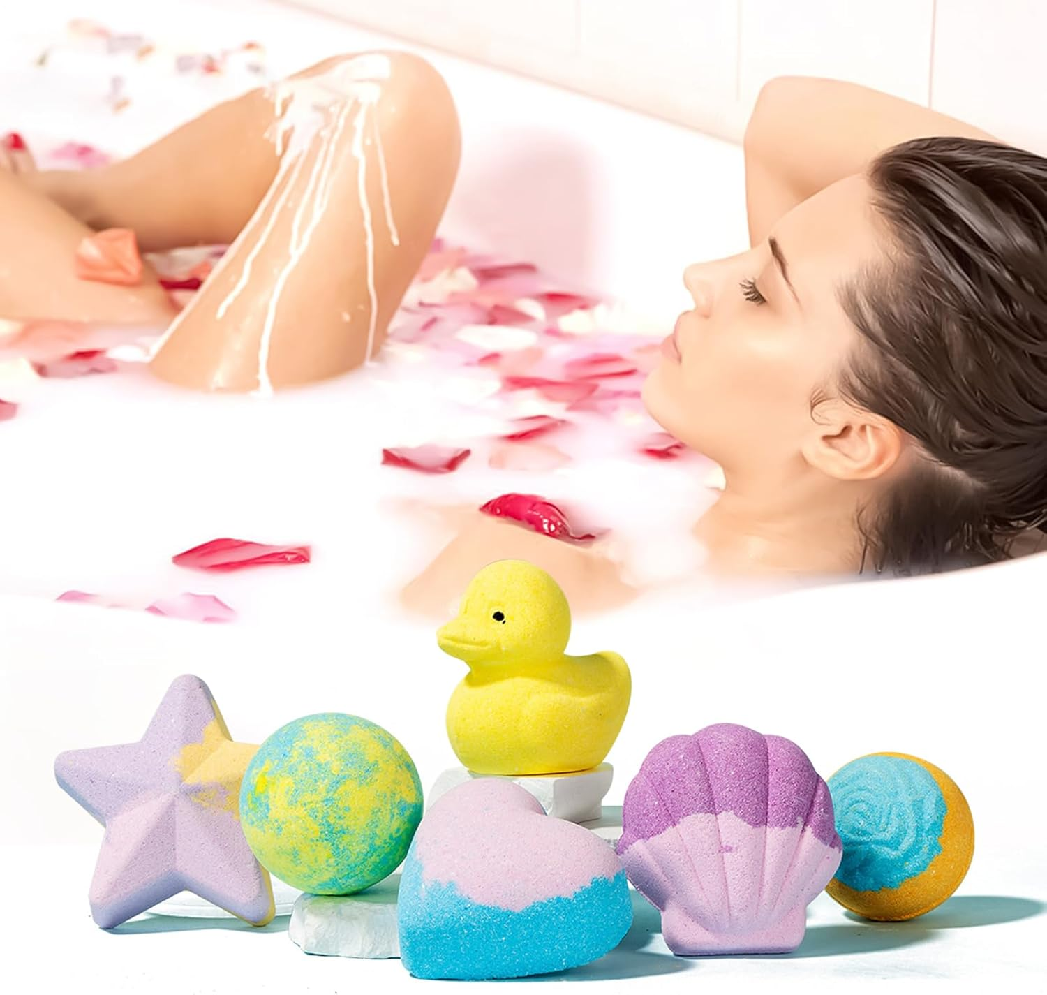 Bath Ball for Kids, Bath Balls, Relaxing Scented Skin Cleanser for Bathroom Home Travel Hotel Women Kids image number 1