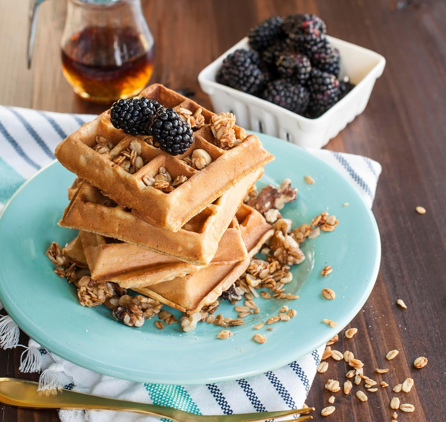 Nordicware 15040 Cast Aluminum Stovetop Belgium Waffler , Black image number 1