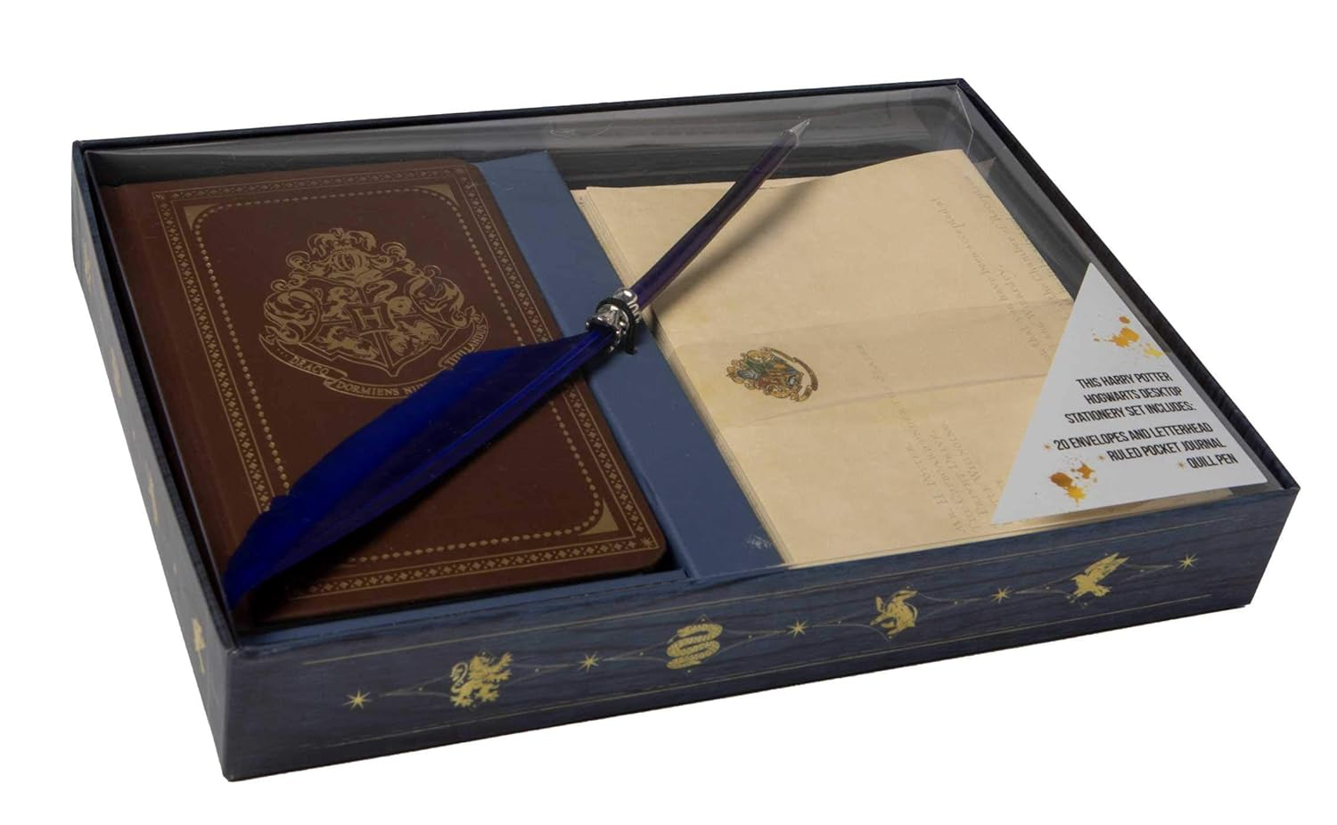 Harry Potter: Hogwarts School of Witchcraft and Wizardry Desktop Stationery Set (With Pen) image number 1
