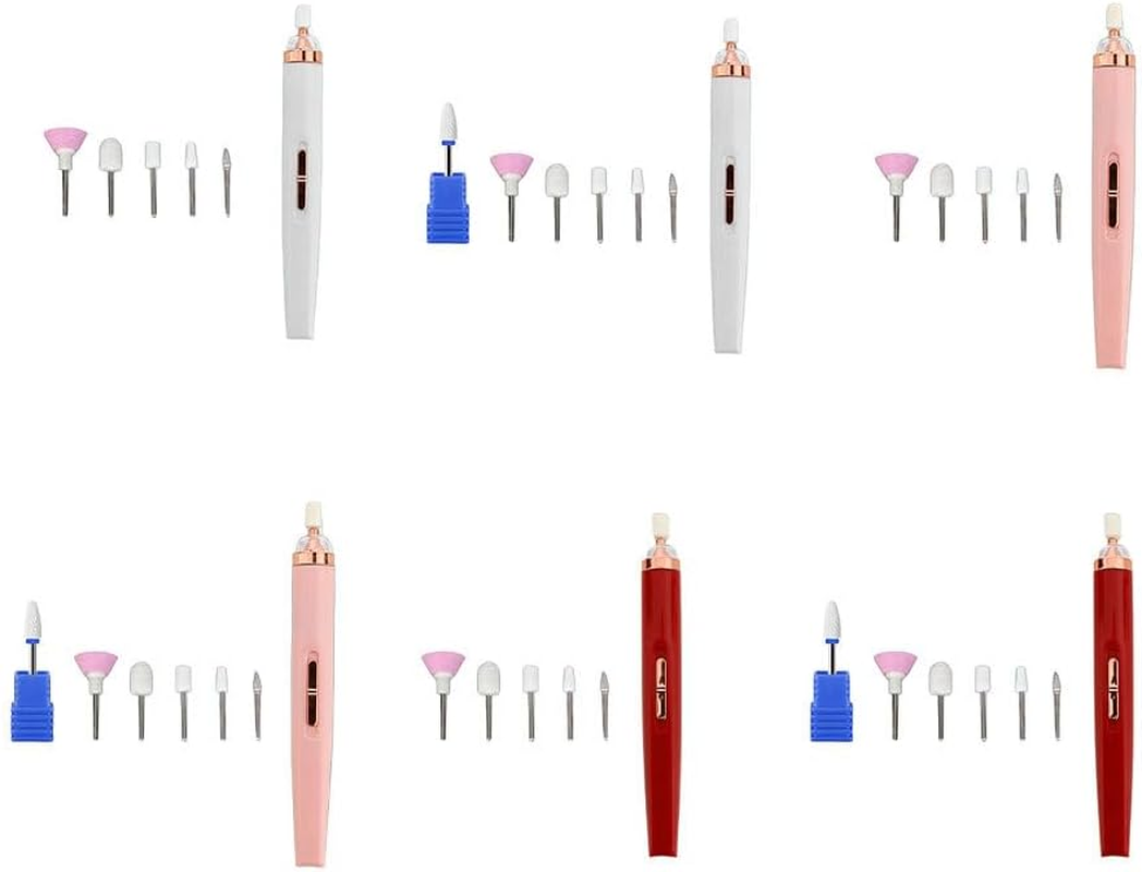 Nail Drill Machine Professional High-Speed Pedicure Drills Set Portable Mini Nails File Manicure Pen Equipment Tools, Pink image number 3