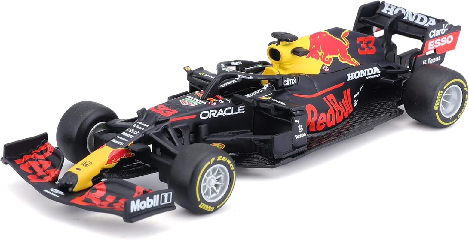 Bburago B18-38055V 1:43 F1 Aston Martin RED Bull Racing RB16B Verstappen, Assorted Colours image number 4