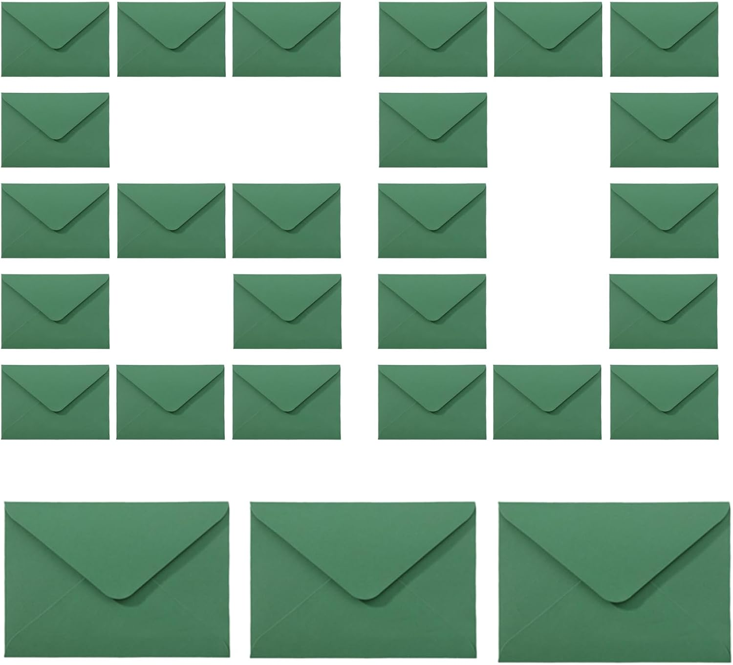 4.21X6.18Cm Paper Envelopes with V Flap, 60 Pack, for Letters, Gift Packaging, Greeting Cards