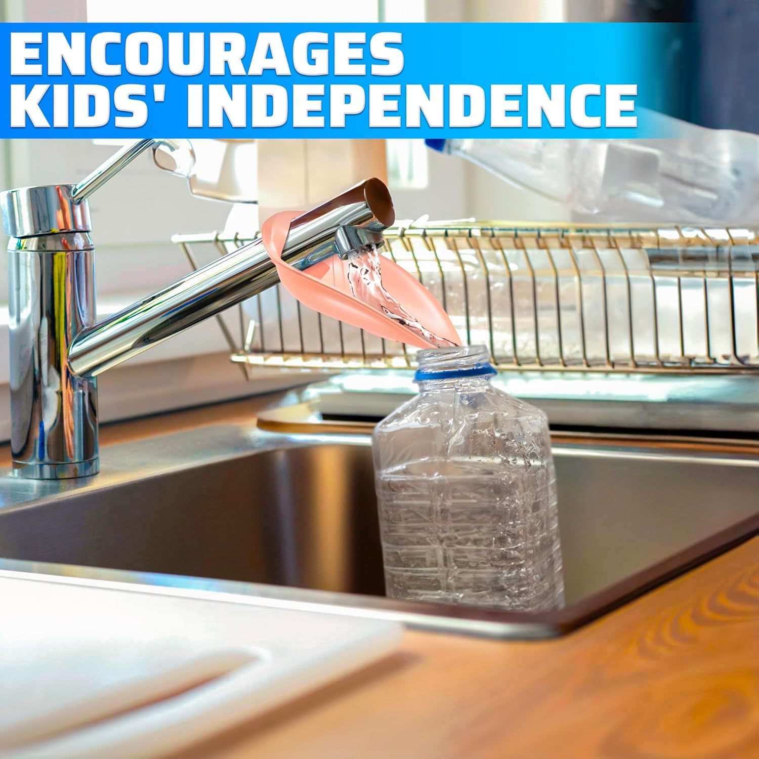 FIGO 3 Packs Children'S Faucet Extension Faucet Baby Guide Sink Extender Long Water Hand Washing Device Water Diverter.