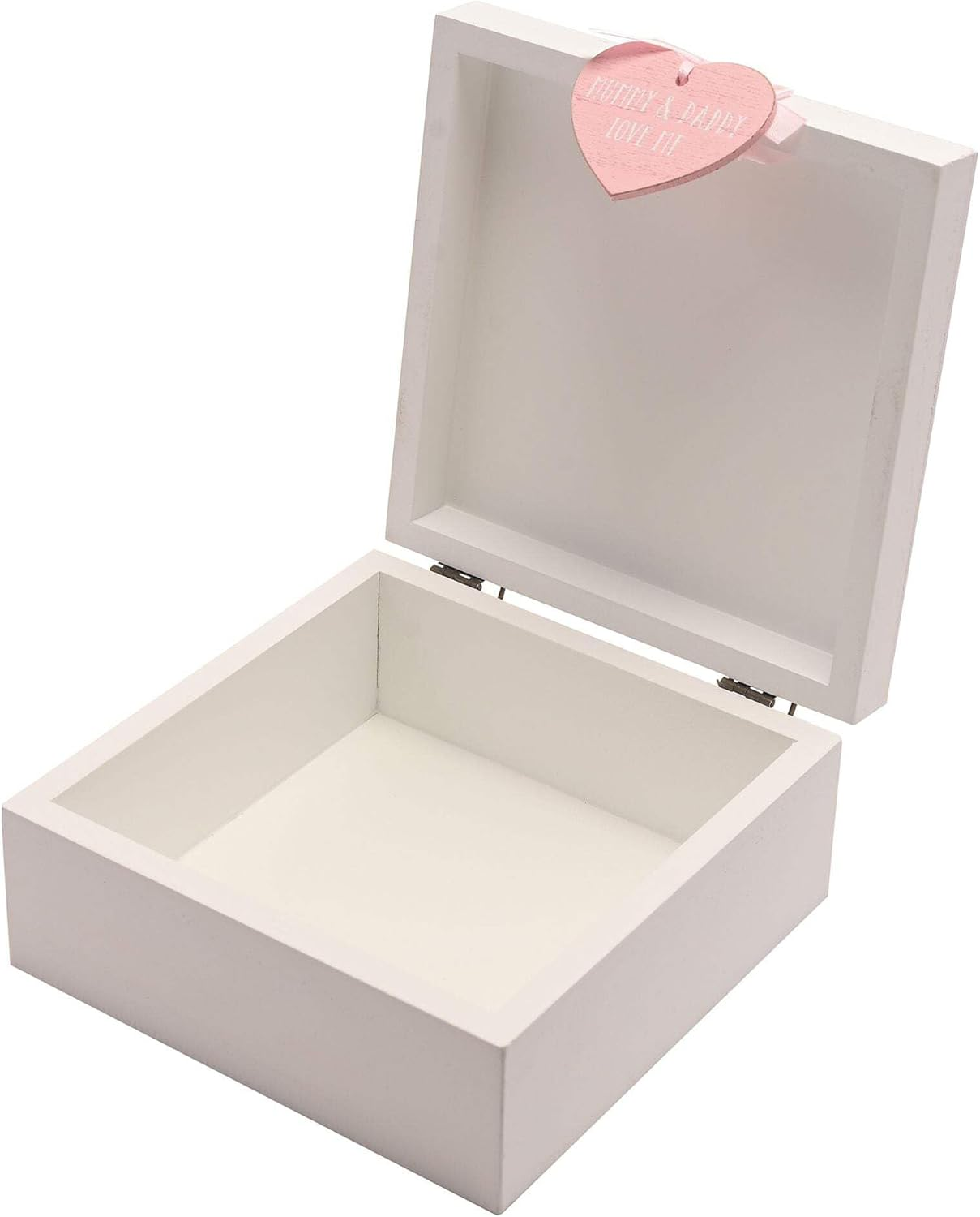Baby Girl Wooden Memories Keepsake Box Vintage Style image number 2