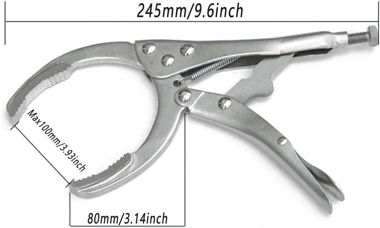 AIMALL Adjustable Oil Filter Locking Pliers, 2-4 Inch Grip Range, Heavy-Duty Hand Wrench, Essential Car Disassembly Tool, Durable Construction image number 6