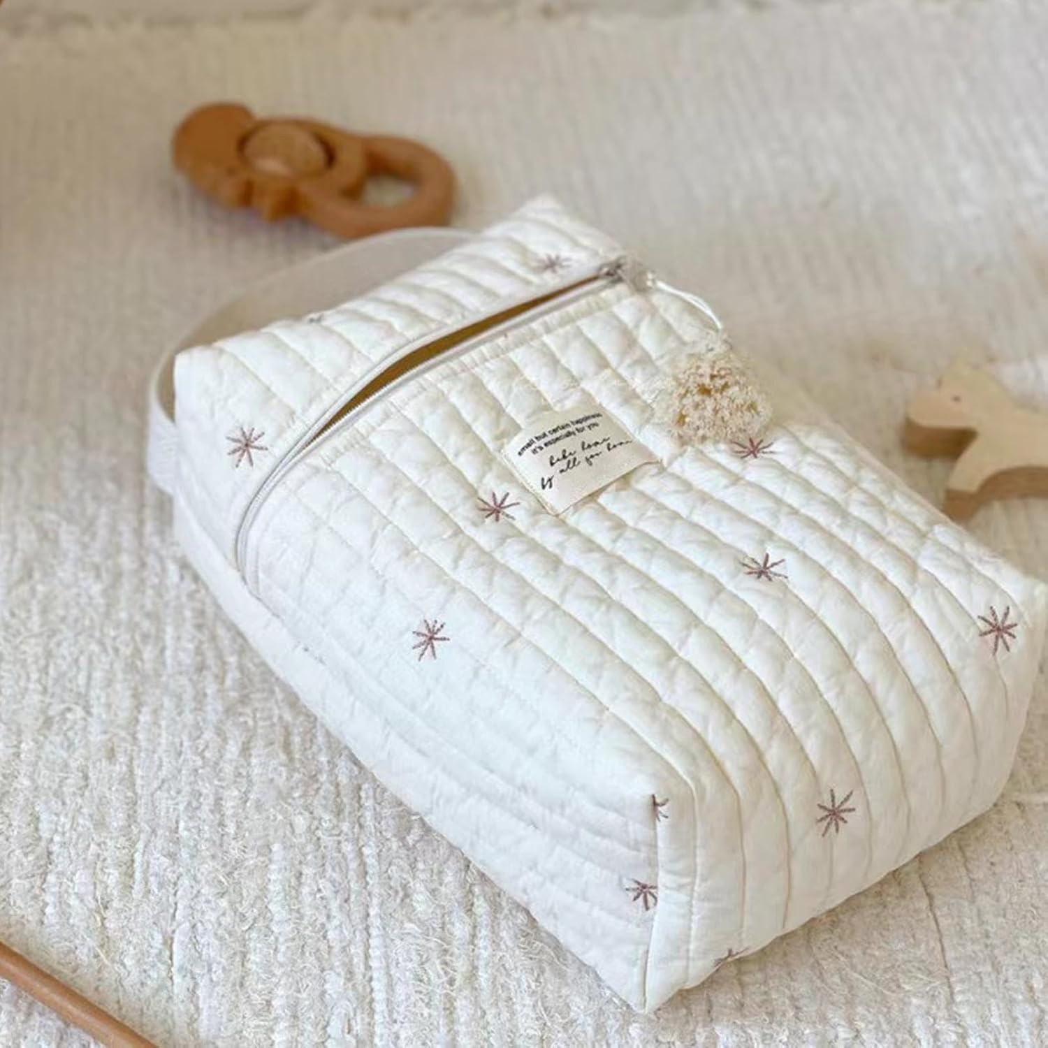 Diaper Organizer Pouch - Portable Baby Diaper Bag Organizer for Travel and Home | Diaper Organizer Pouch Multi Compartment Design, Durable and Lightweight, Easy to Carry, Perfect for Wipes, Cream, image number 3