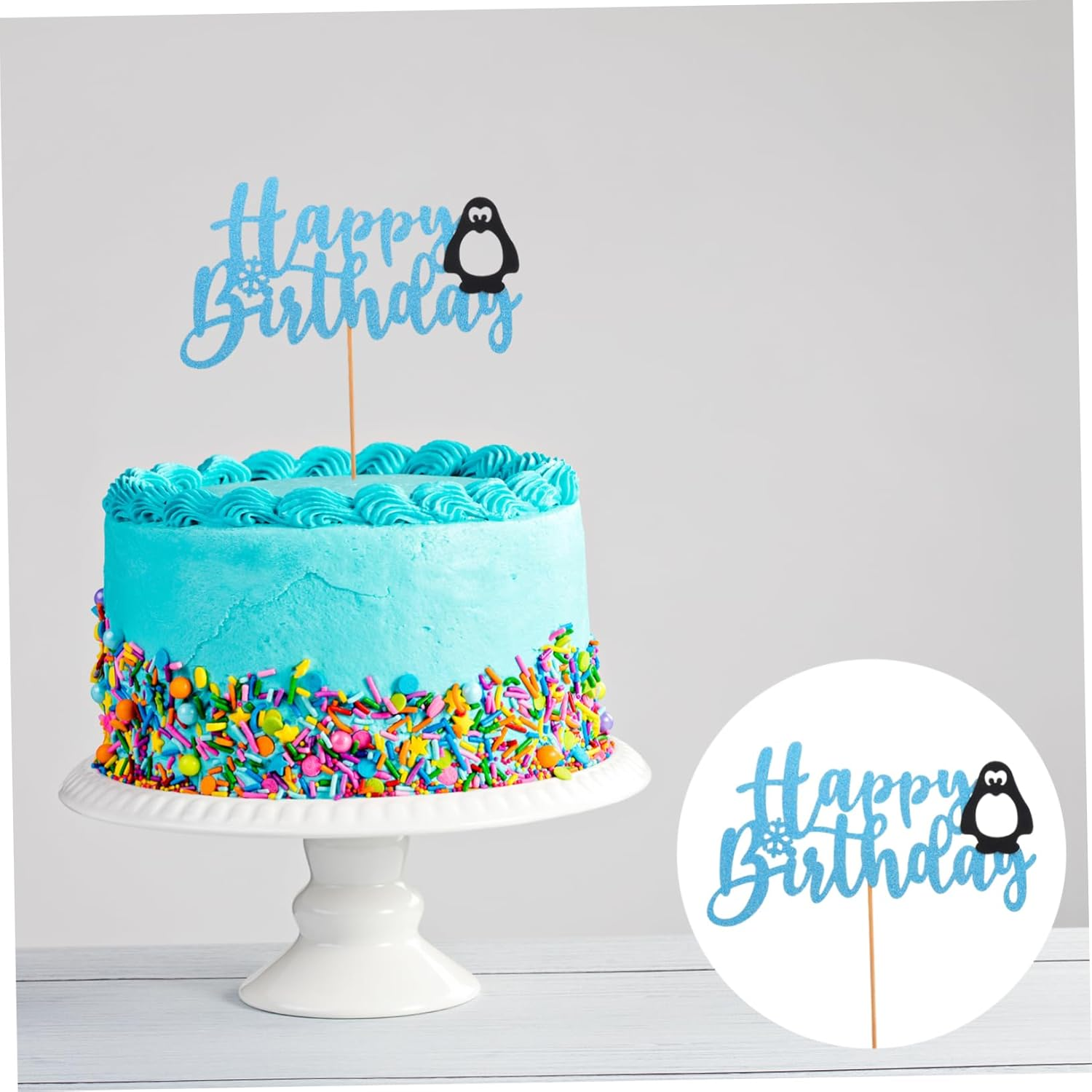 Add Style to Your Party 2Pcs Cake Picks Photo Props and Dessert Toppers image number 1