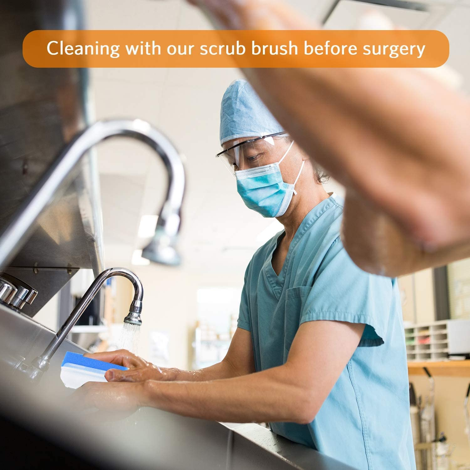 Baby Bath Sponges Soft Foam Sensory Scrubber with Cradle Cap Bristle Brush - Body, Hair, and Scalp Cleaning - Gentle on Infant, Toddler Sensitive Skin - Great Sensory Feel (12Pack) image number 2