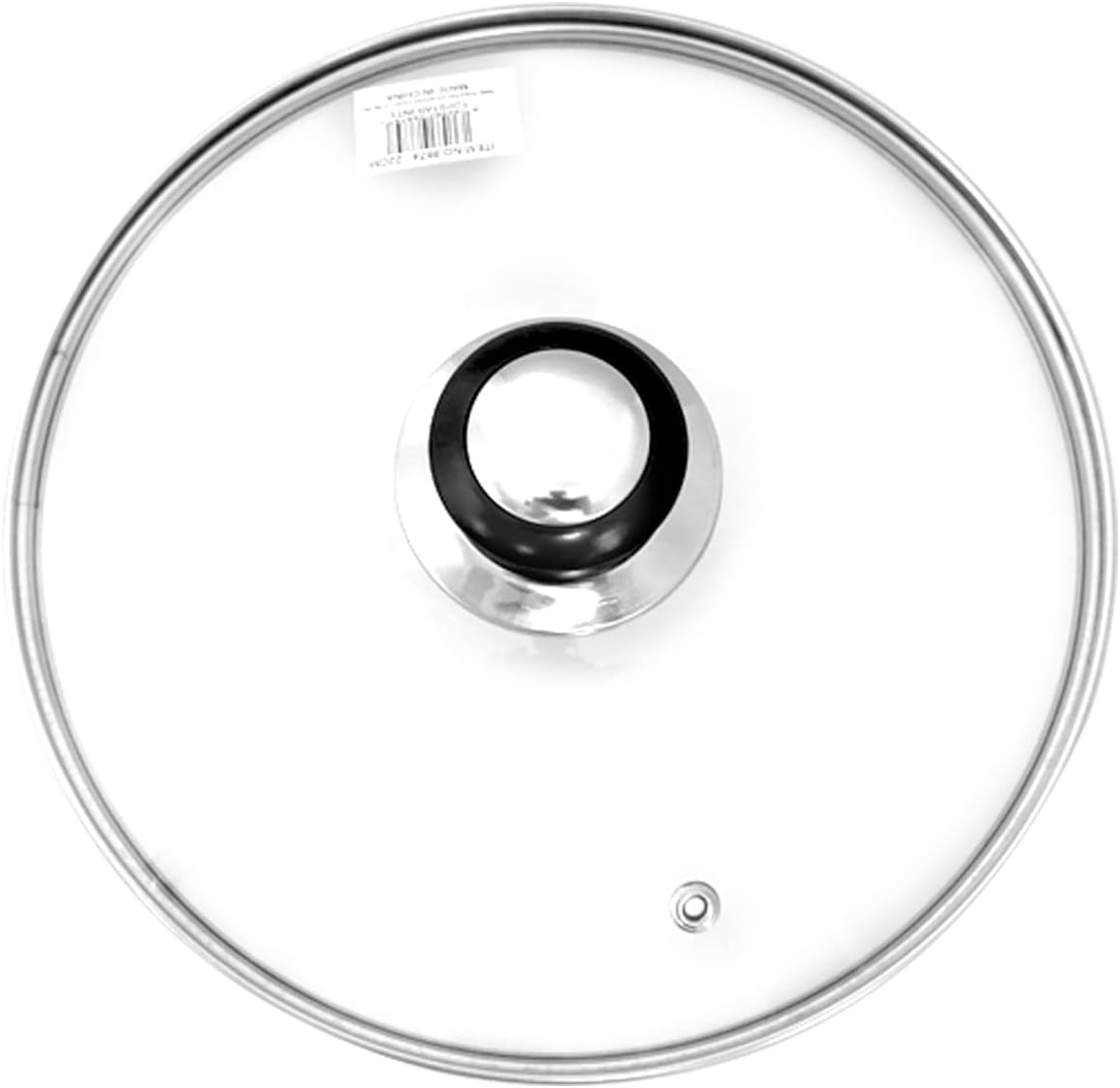 Frypan Pot Wok Glass Cover Replacement Standard round Tempered Glass Lid 16Cm - 36Cm (22Cm) image number 1