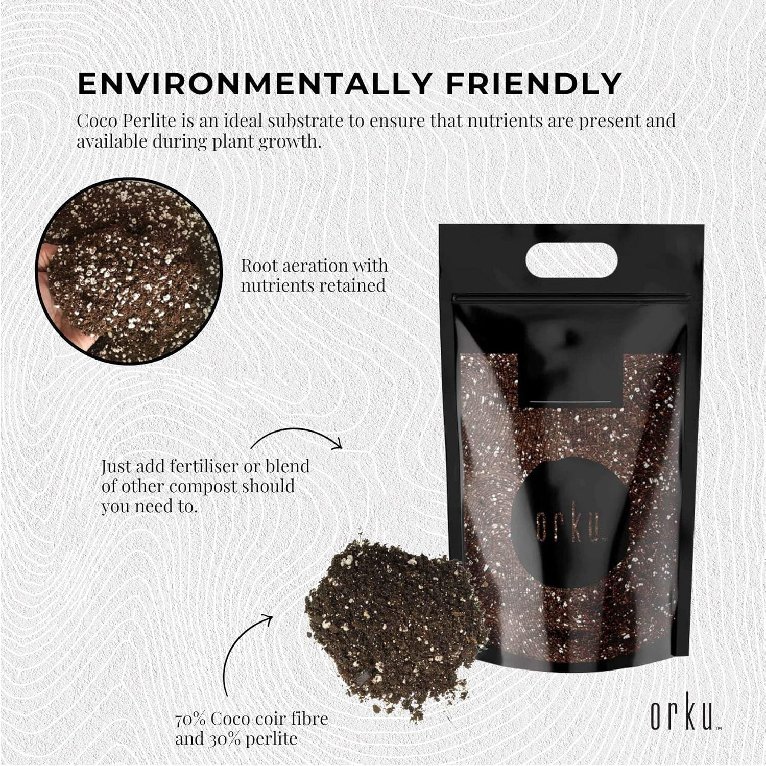 20L Premium Coco Perlite Mix - 70% Coir Husk 30% Hydroponic Plant Growing Medium image number 2