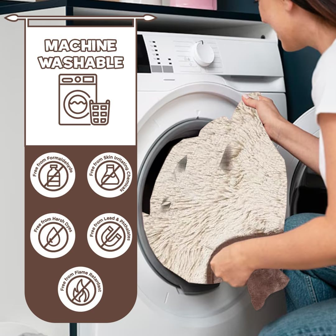 Anti-Anxiety Waterproof Pet Throw Blanket - Water Resistant, Splash-Proof Dog Blanket, Cozy Cat Blanket, Ideal Blanket for Small Dogs, Soft, Durable, Modern Style for Pets Cream, 76Cmx102Cm image number 2