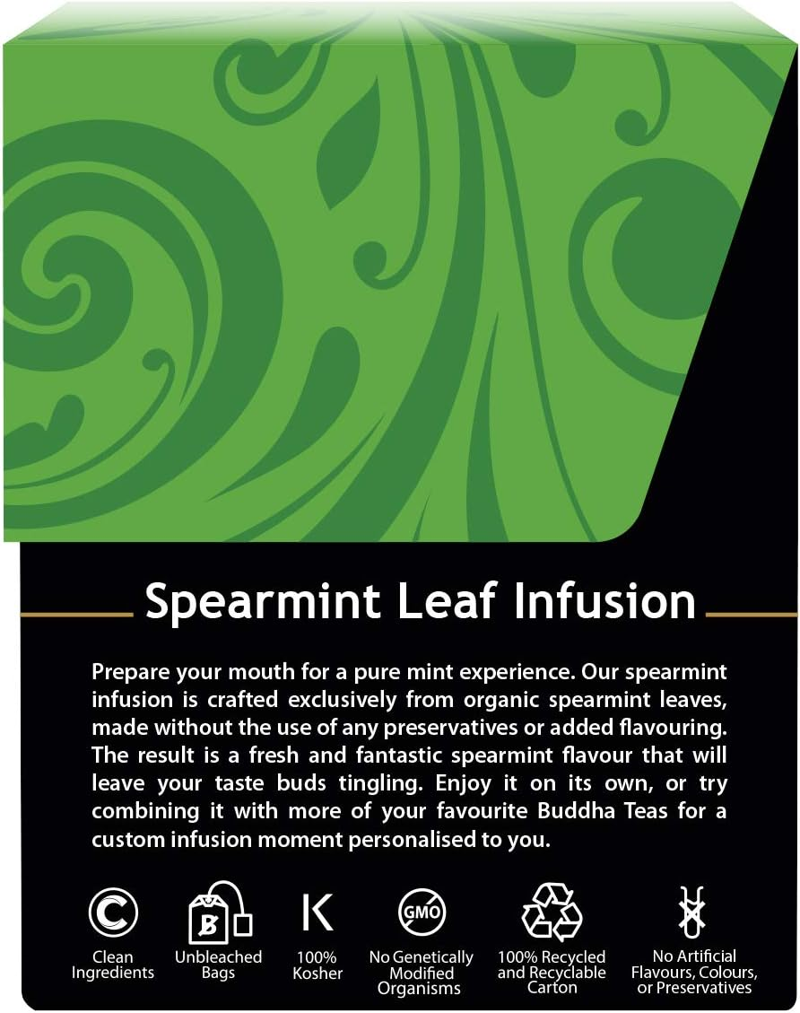Buddha Teas Organic Non-Caffeine Spearmint Tea 18 Teabags image number 4