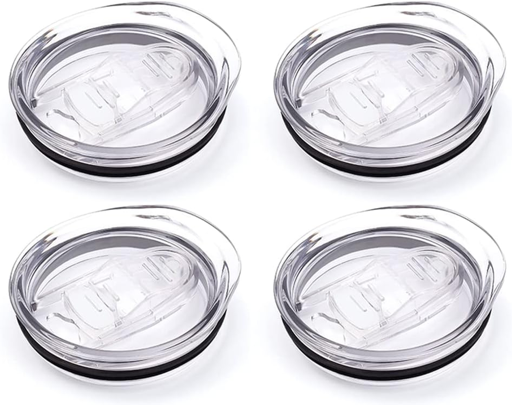 12Oz Stemless Wine Tumbler Lid Replacement (4 Pack)，2.9 Inch Diameter Spill Proof，For Sivaphe and Corkcicle Double-Wall Stainless Steel Travel Coffee Mug image number 1