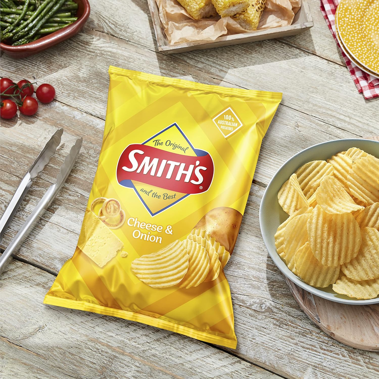 Smith&rsquo;S Cheese and Onion Crinkle Cut Potato Chips 170G image number 2