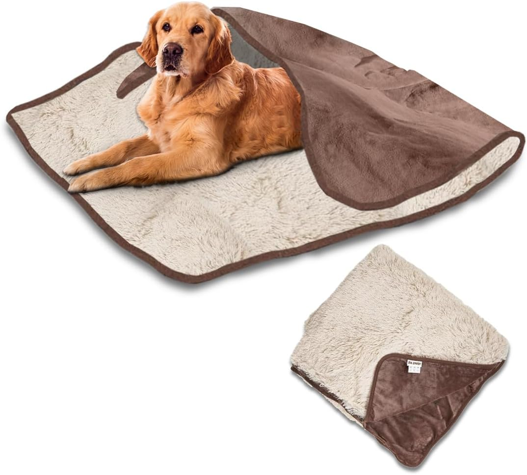 Anti-Anxiety Waterproof Pet Throw Blanket - Water Resistant, Splash-Proof Dog Blanket, Cozy Cat Blanket, Ideal Blanket for Small Dogs, Soft, Durable, Modern Style for Pets Cream, 76Cmx102Cm image number 5