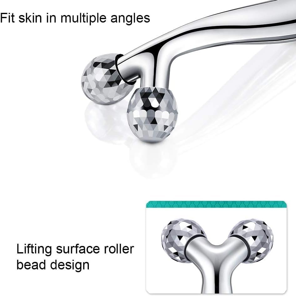 3D Facial Body Massager Rollers, Facial Lifting Massager, Body Massager Firming Tools, Gua Sha Massager Facial Roller Ball Face-Lift Tightness Skin Facial Beauty Tool for Kneading image number 4