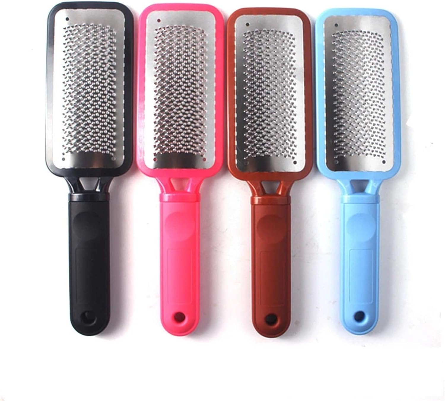 Stainless Steel Feet File to the Skin and Calluses of the Feet Foot Rub Rubbing Stone Pedicure Tool(Black) - Black image number 4