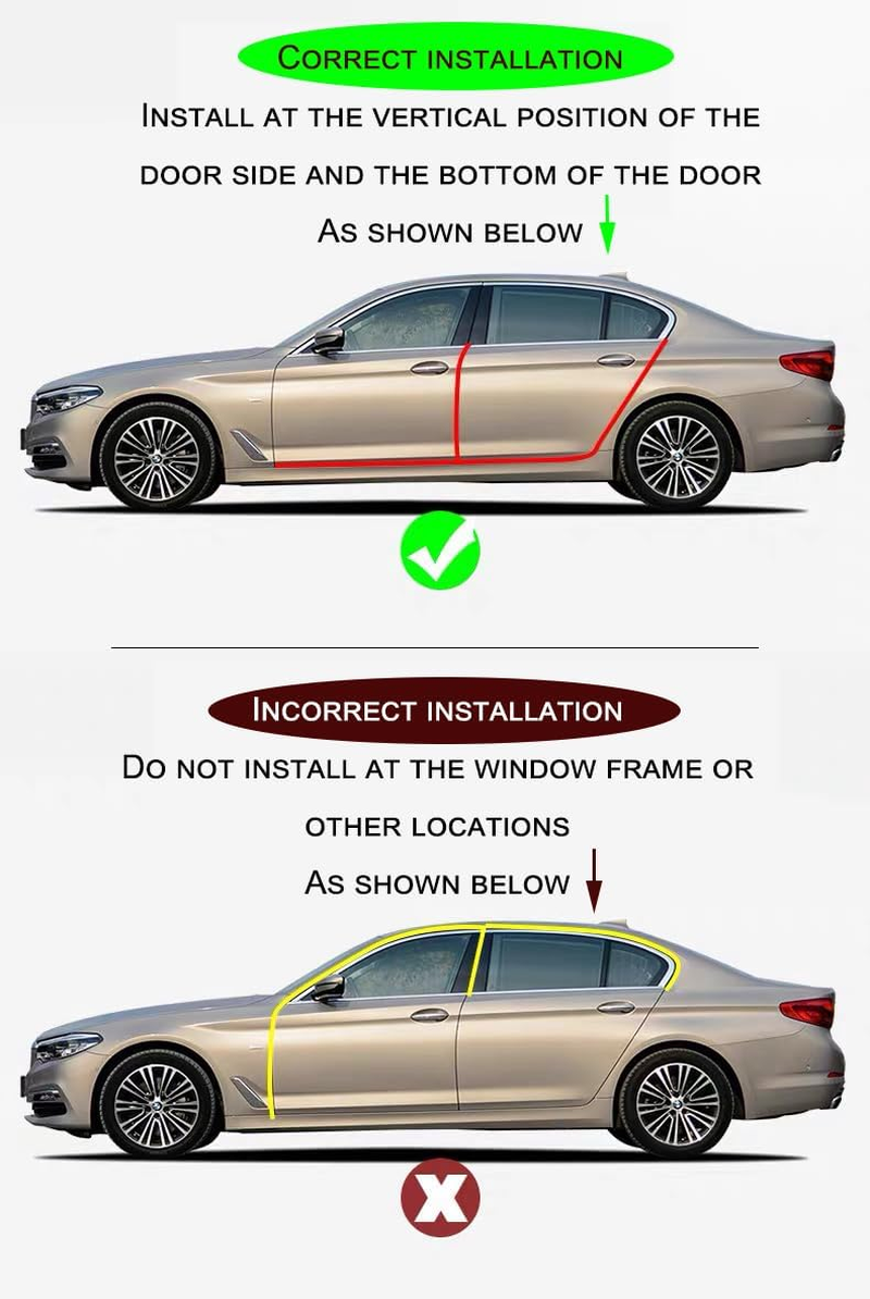 15Ft(5M) Clear Car Door Protector, Rubber Trim with U Shape, Universal Fit for Most Cars, No Glue image number 1