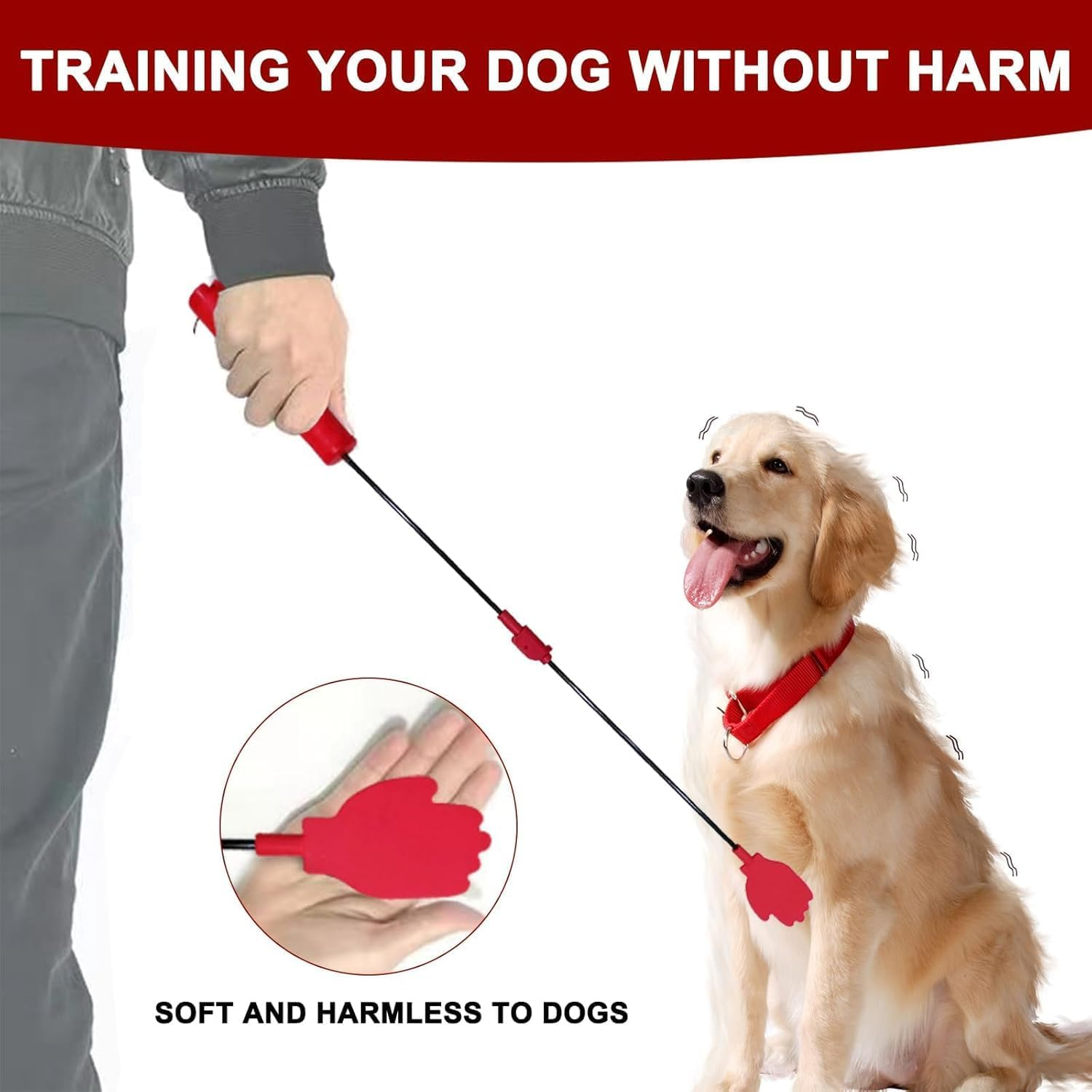 Collapsible Portable Dog Training Stick, 1Pc Foldable Puppy Training Pole, Collapsible Durable Dog Training Whip, Foldable Puppy Training Stick Pole with Anti-Slip Handle image number 3